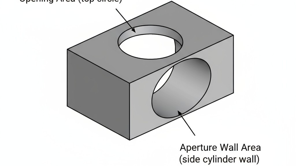 ผังแสดงอัตราส่วนพื้นที่ของรูแผ่นแม่พิมพ์ แผนภาพเทคนิคแสดงโพรงสตินเซลและอธิบายสูตรสำหรับอัตราส่วนพื้นที่ ซึ่งเป็นกุญแจสำคัญในการปล่อยโฟมบัดกรี